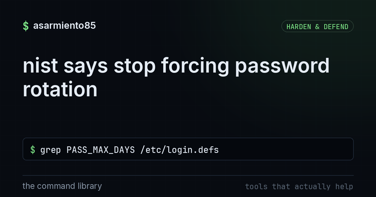 nist says stop forcing password rotation