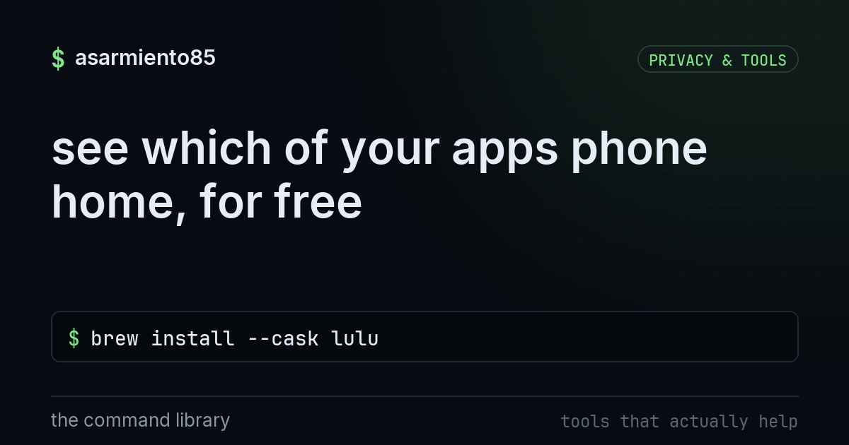 see which of your apps phone home, for free
